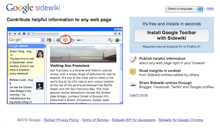 Google Sidewiki